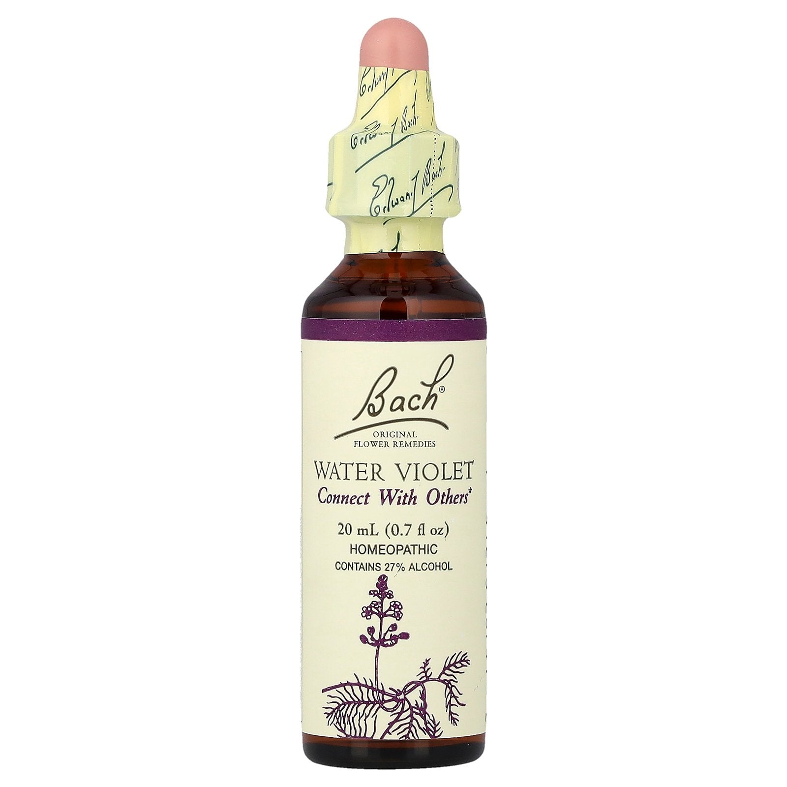 Bach, Original Flower Remedies, Water Violet, 0.7 fl oz (20 ml)