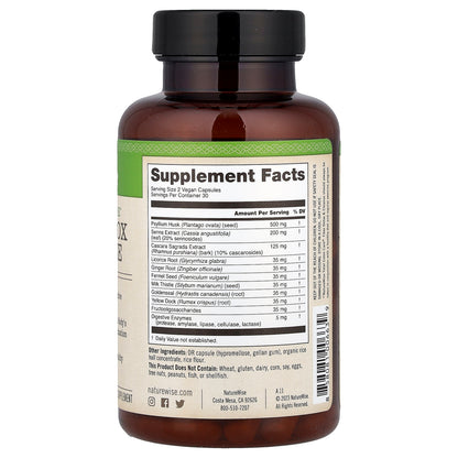 NatureWise, Total Colon Care®, Fiber Detox & Cleanse, 60 Vegan Capsules