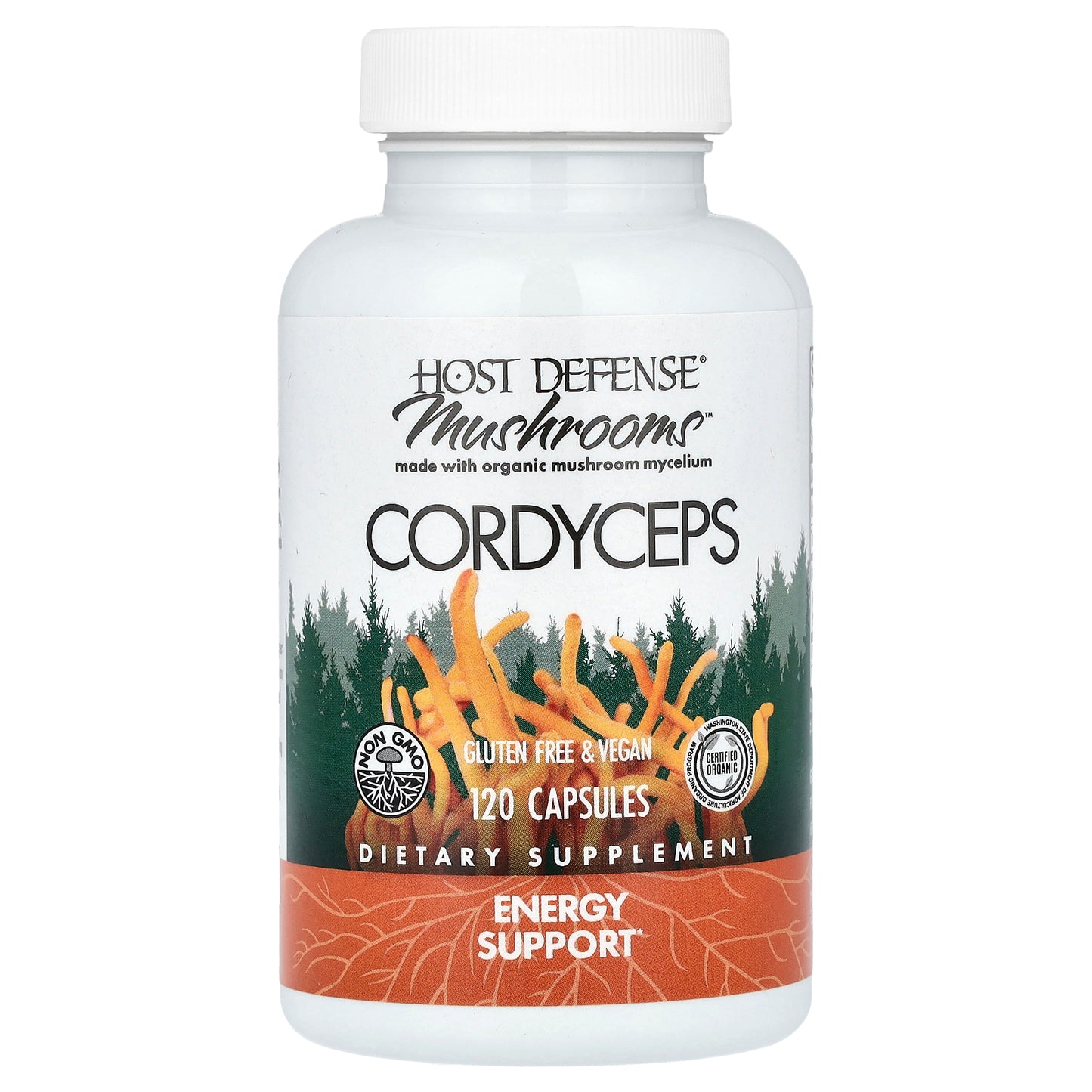 Host Defense, Mushrooms™, Cordyceps, 1 g, 120 Capsules