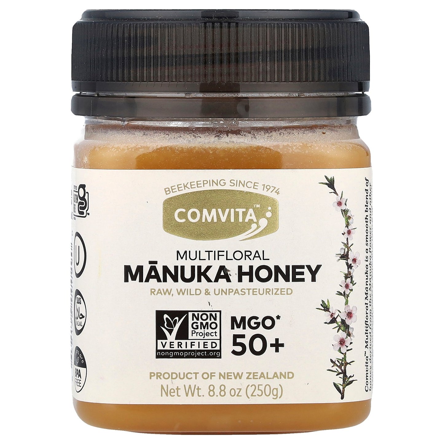 Comvita, Multifloral Manuka Honey, MGO 50+, 8.8 oz (250 g)