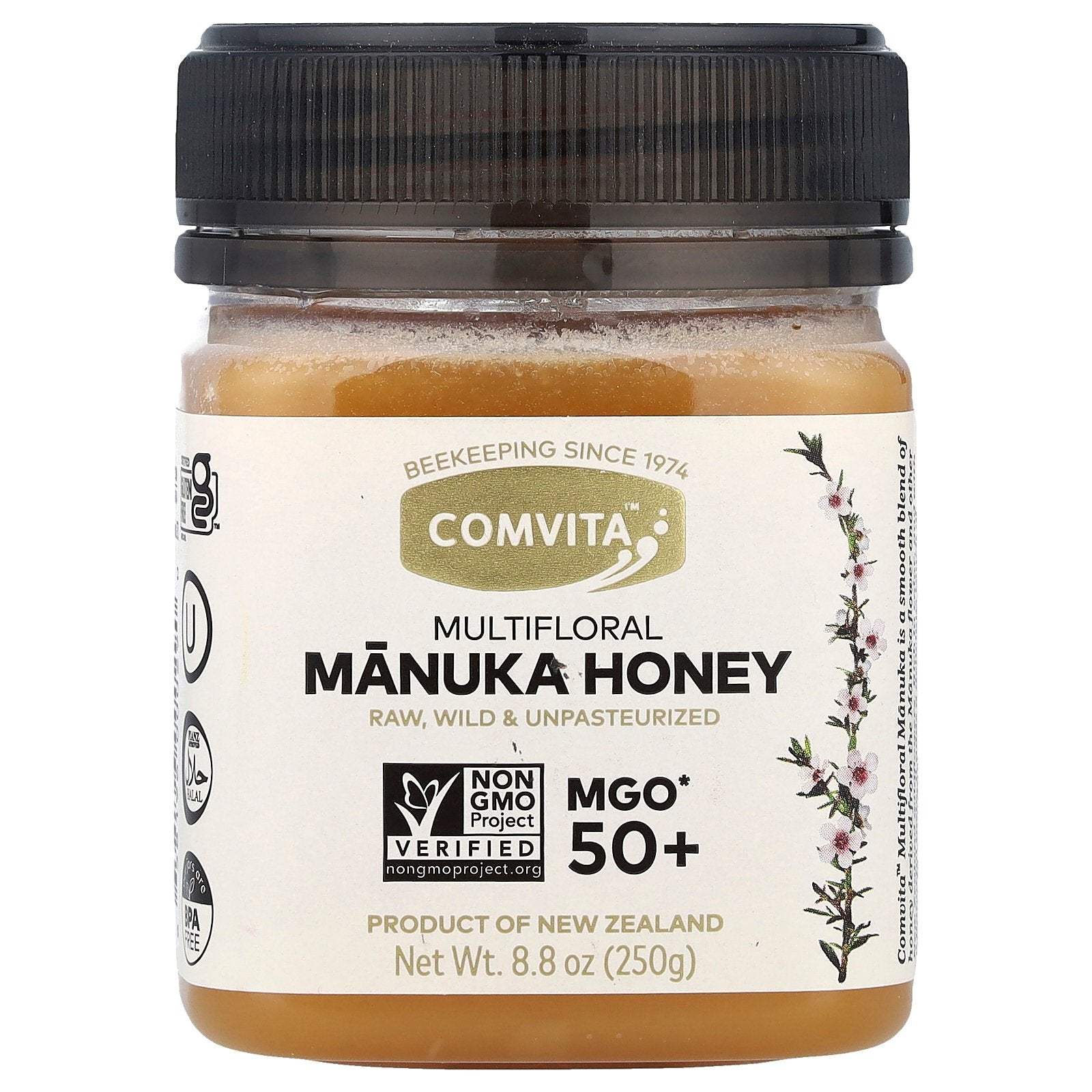 Comvita, Multifloral Manuka Honey, MGO 50+, 8.8 oz (250 g)
