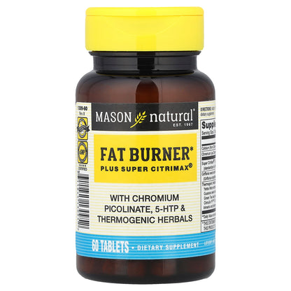 Mason Natural, Fat Burner Plus Super Citrimax®, 60 Tablets