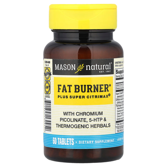 Mason Natural, Fat Burner Plus Super Citrimax®, 60 Tablets