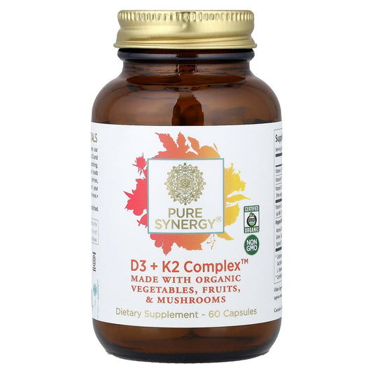 Pure Synergy, D3 + K2 Complex™, 60 Capsules