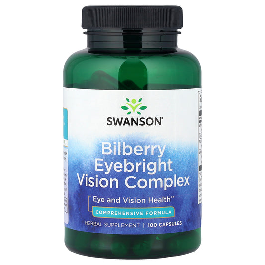 Swanson, Bilberry Eyebright Vision Complex, 100 Capsules