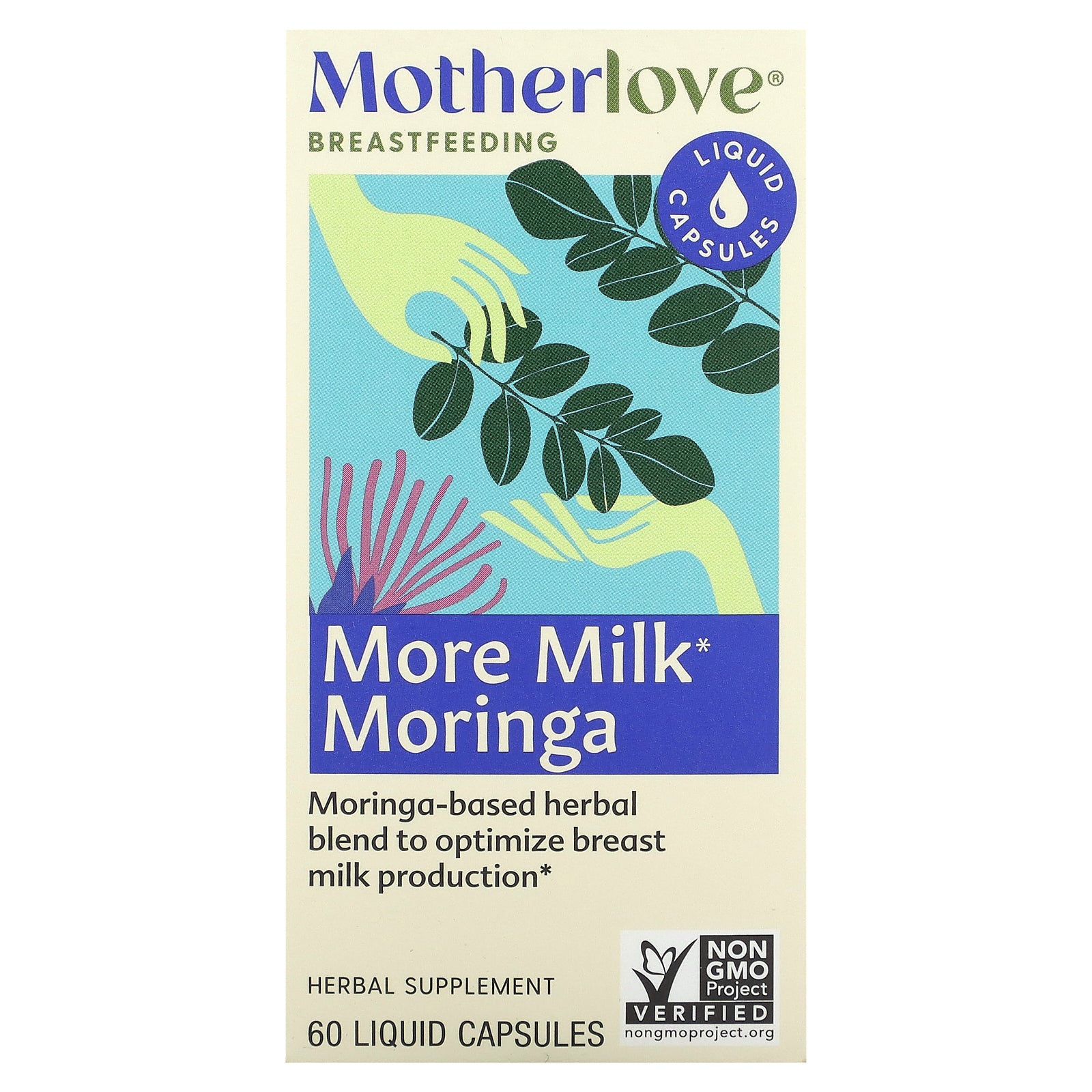 Motherlove, Breastfeeding, More Milk Moringa, 60 Liquid Capsules