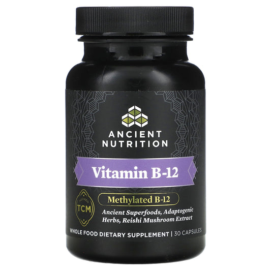 Ancient Nutrition, Vitamin B-12, 30 Capsules