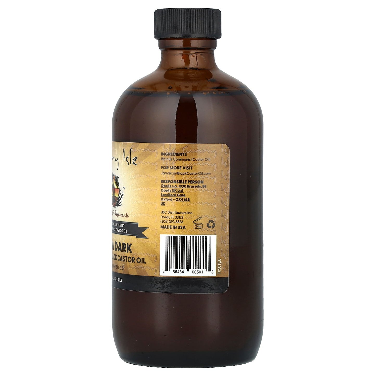 Sunny Isle, Extra Dark Jamaican Black Castor Oil, 8 fl oz (236.58 ml)