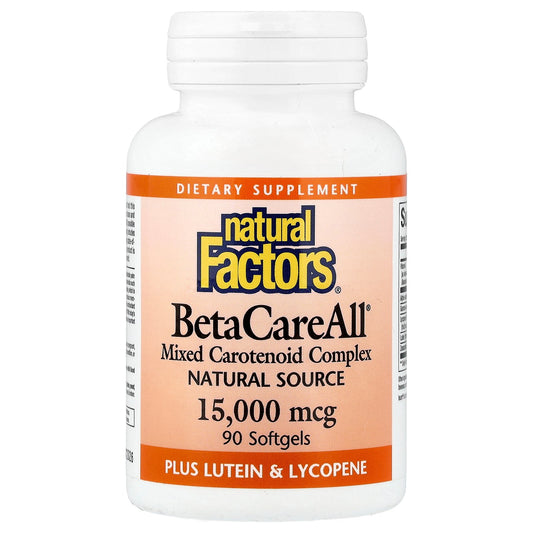 Natural Factors, BetaCareAll®, 15,000 mcg, 90 Softgels