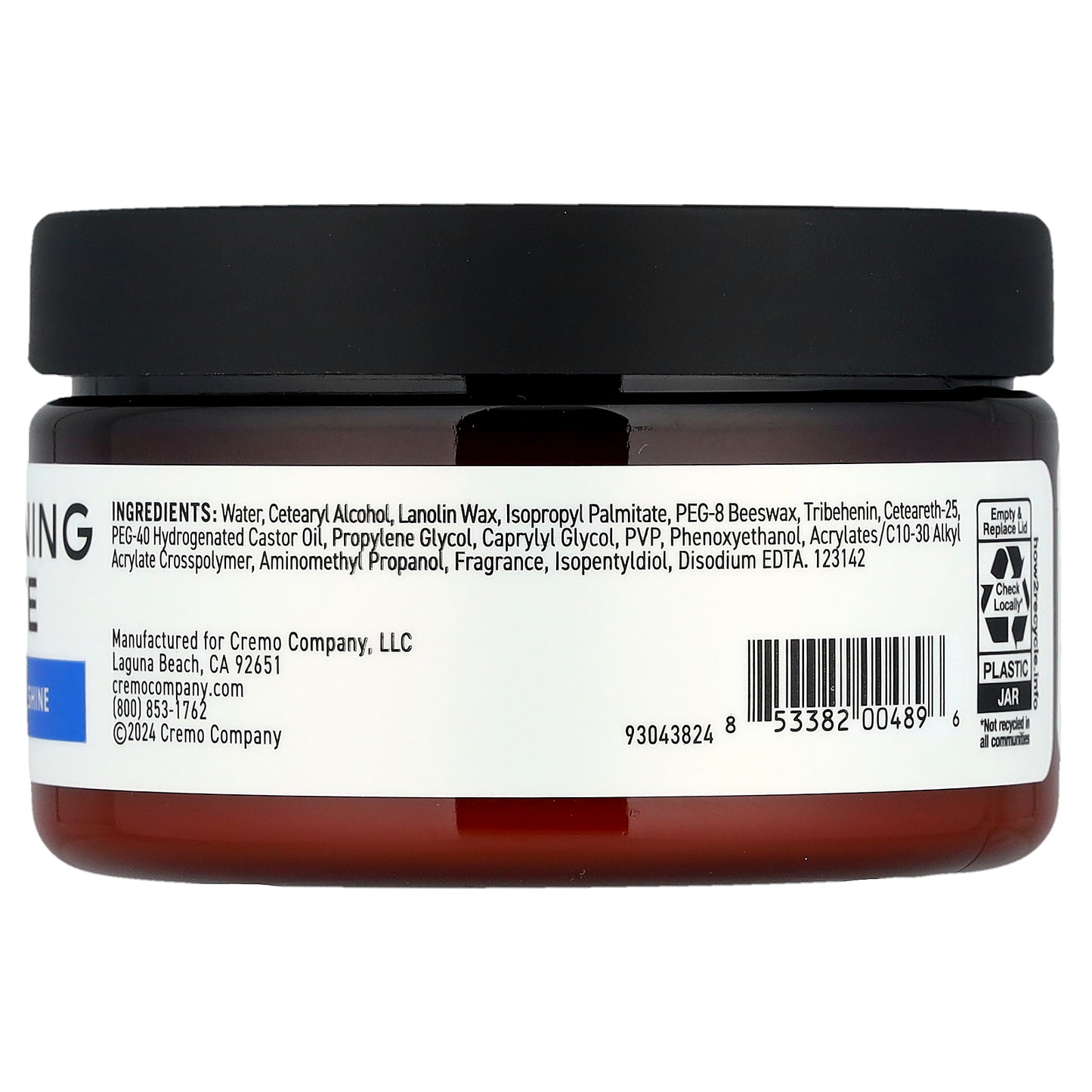 Cremo, Thickening Paste, High Hold, Low Shine, 4 oz (113 g)