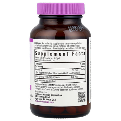 Bluebonnet Nutrition, CoQ10, 120 Vegetarian Softgels
