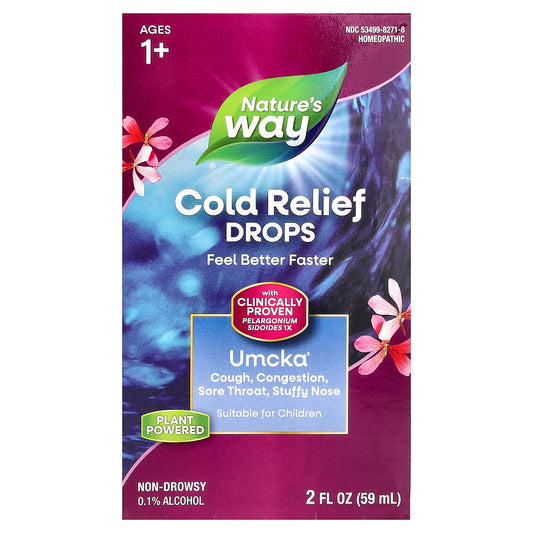 Nature's Way, Umcka® Cold Relief Drops, Ages 1+, 2 fl oz (59 ml)