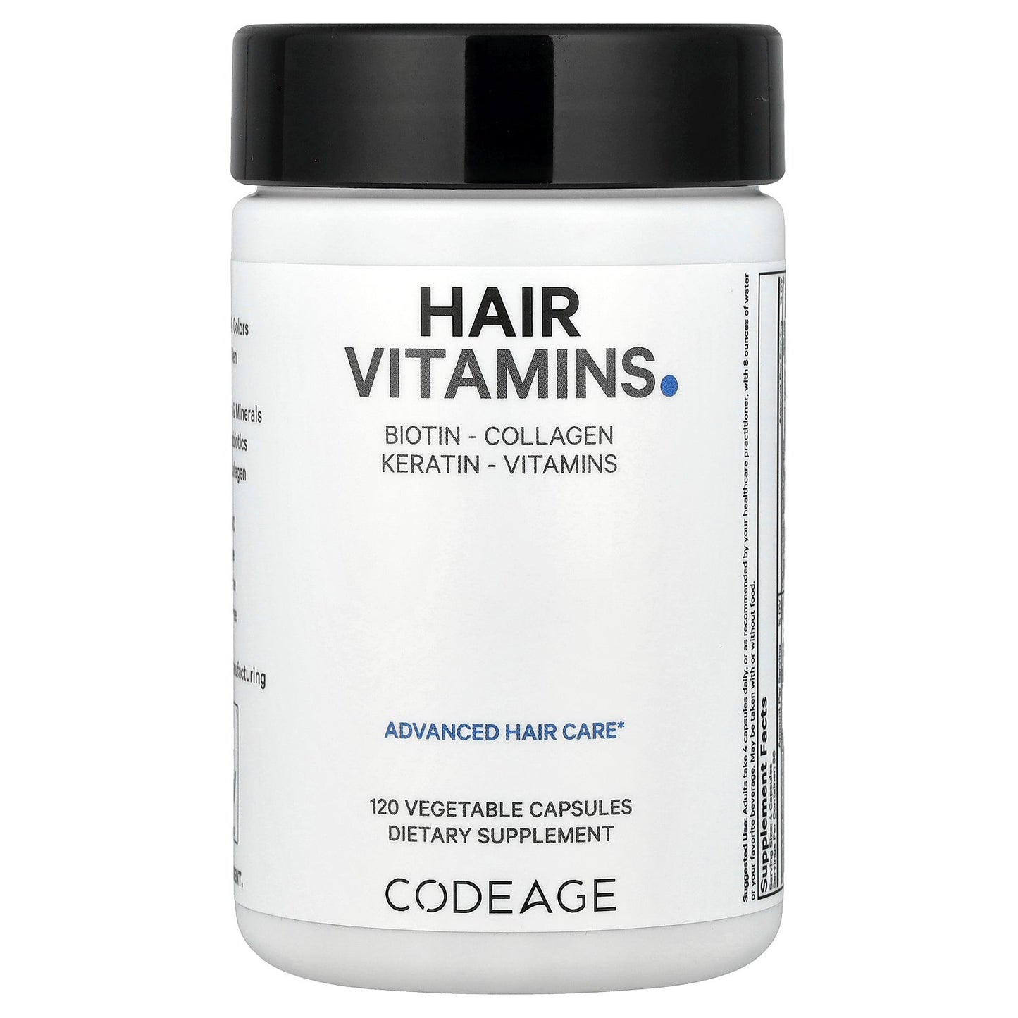 Codeage, Hair Vitamins, 120 Vegetable Capsules