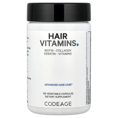 Codeage, Hair Vitamins, 120 Vegetable Capsules