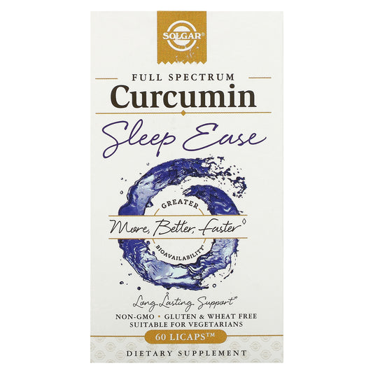 Solgar, Full Spectrum Curcumin, Sleep Ease, 60 Licaps