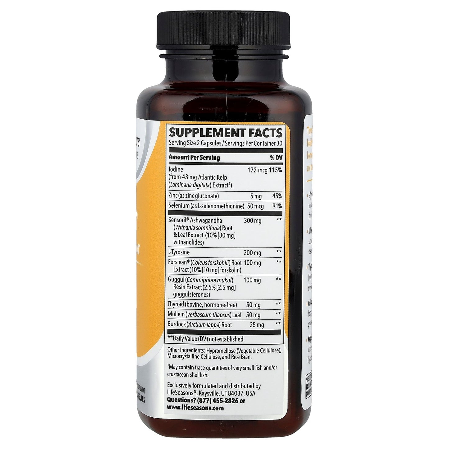 LifeSeasons, Thyro-T®, Thyroid Support, 60 Capsules