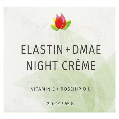 Reviva Labs, Elastin + DMAE Night Creme, 2 oz (55 g)