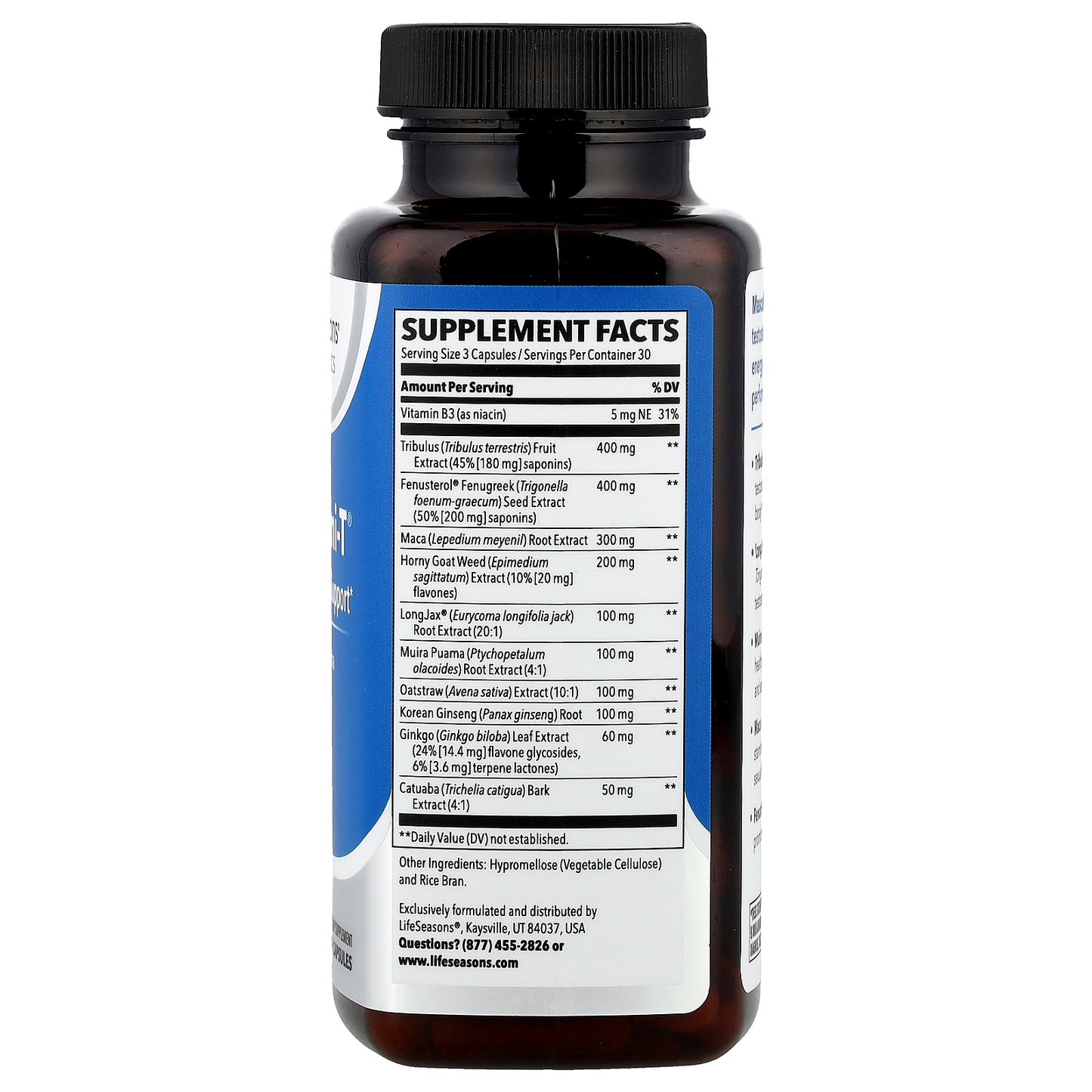 LifeSeasons, Masculini-T®, Testosterone Support, 90 Veg Capsules