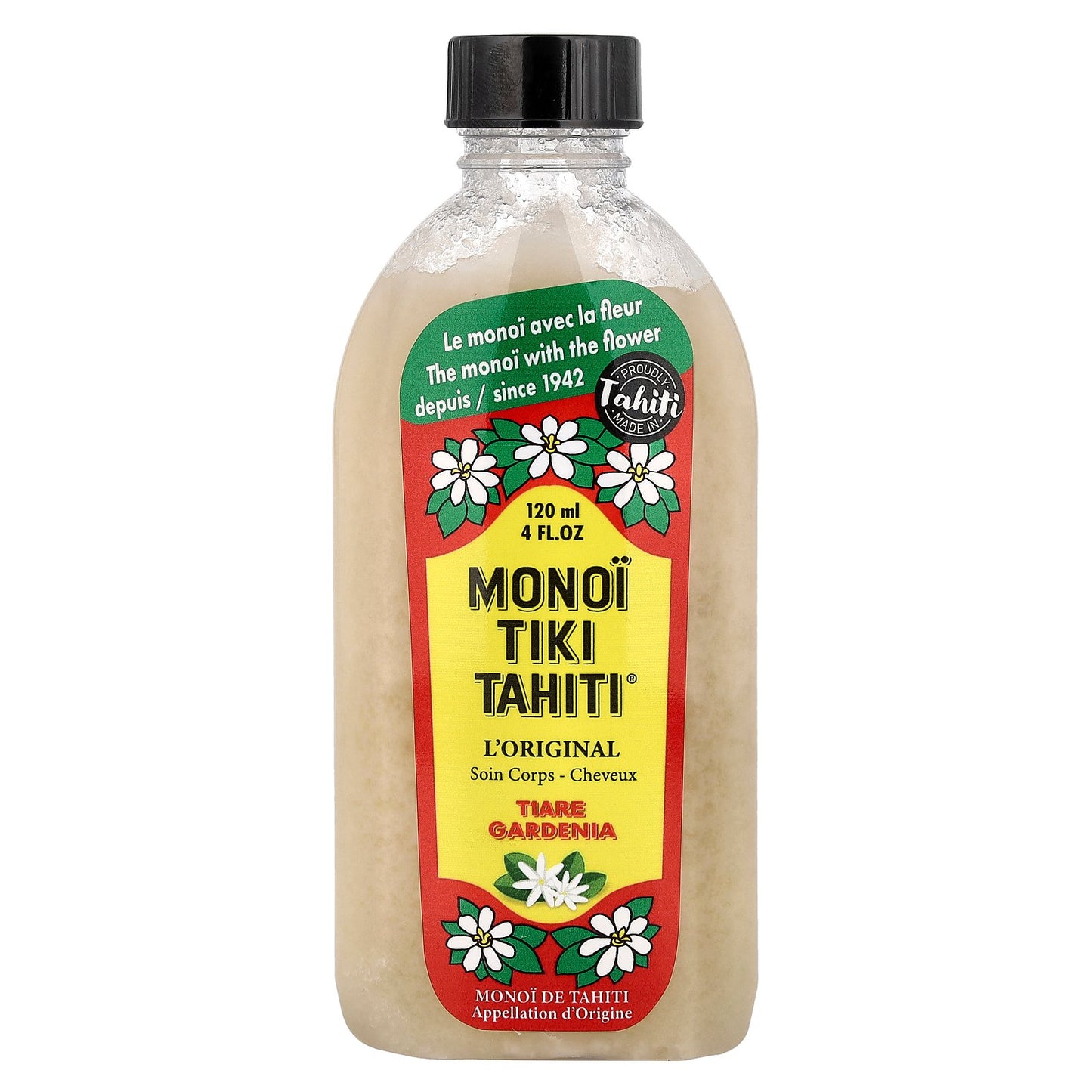 Monoi Tiare Tahiti, Coconut Oil, Tiare (Gardenia), 4 fl oz (120 ml)