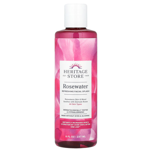 Heritage Store, Rosewater Refreshing Facial Splash, 8 fl oz (237 ml)