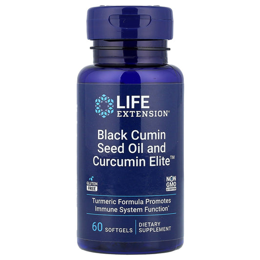 Life Extension, Black Cumin Seed Oil and Curcumin Elite™, 60 Softgels