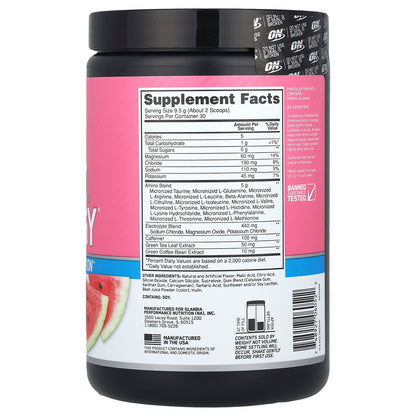 Optimum Nutrition, Essential Amin.O. Energy®, Watermelon Splash, 10.05 oz (285 g)