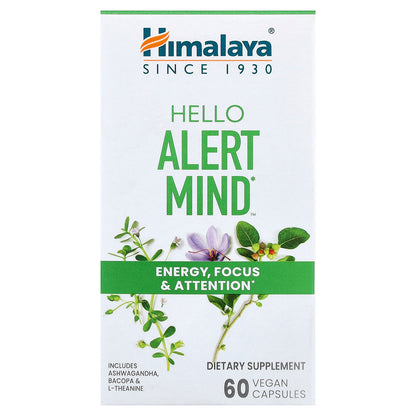 Himalaya, Hello Alert Mind™, 60 Vegan Capsules