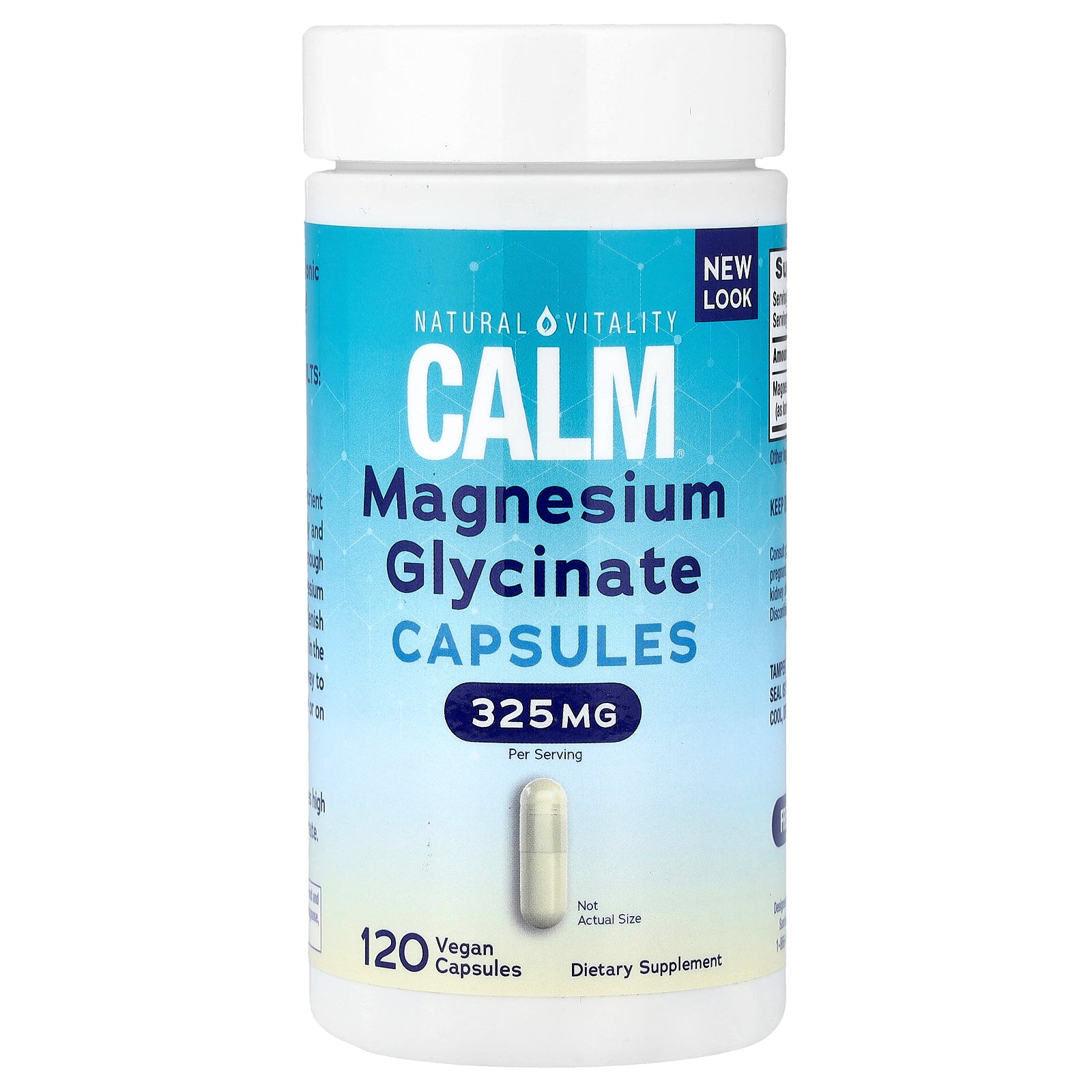 Natural Vitality, CALM®, Magnesium Glycinate, 120 Vegan Capsules (108 mg per Capsule)
