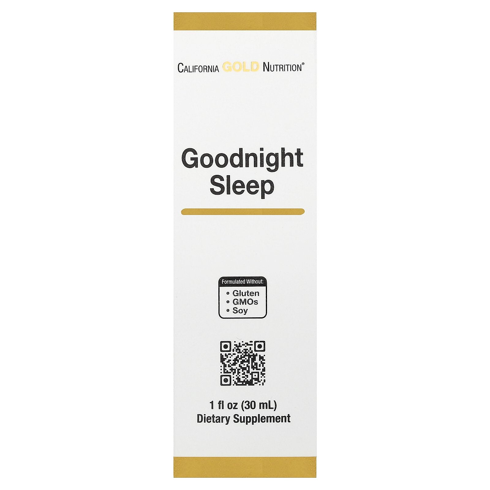 California Gold Nutrition, Goodnight Sleep with Fresh Milky Oat Seed, St. John's Wort, Skullcap, and Passion Flower Herbs, 1 fl oz (30 ml)