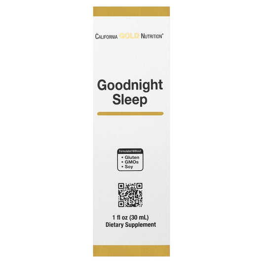California Gold Nutrition, Goodnight Sleep with Fresh Milky Oat Seed, St. John's Wort, Skullcap, and Passion Flower Herbs, 1 fl oz (30 ml)