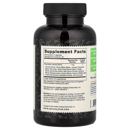 Crystal Star, Inflama Relief, 60 Vegetarian Capsules