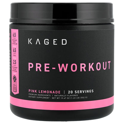Kaged, Pre-Workout, Pink Lemonade, 1.22 lb (552 g)