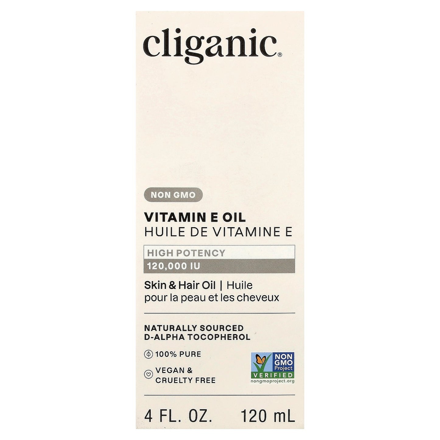 Cliganic, Vitamin E Oil, 4 fl oz (120 ml)