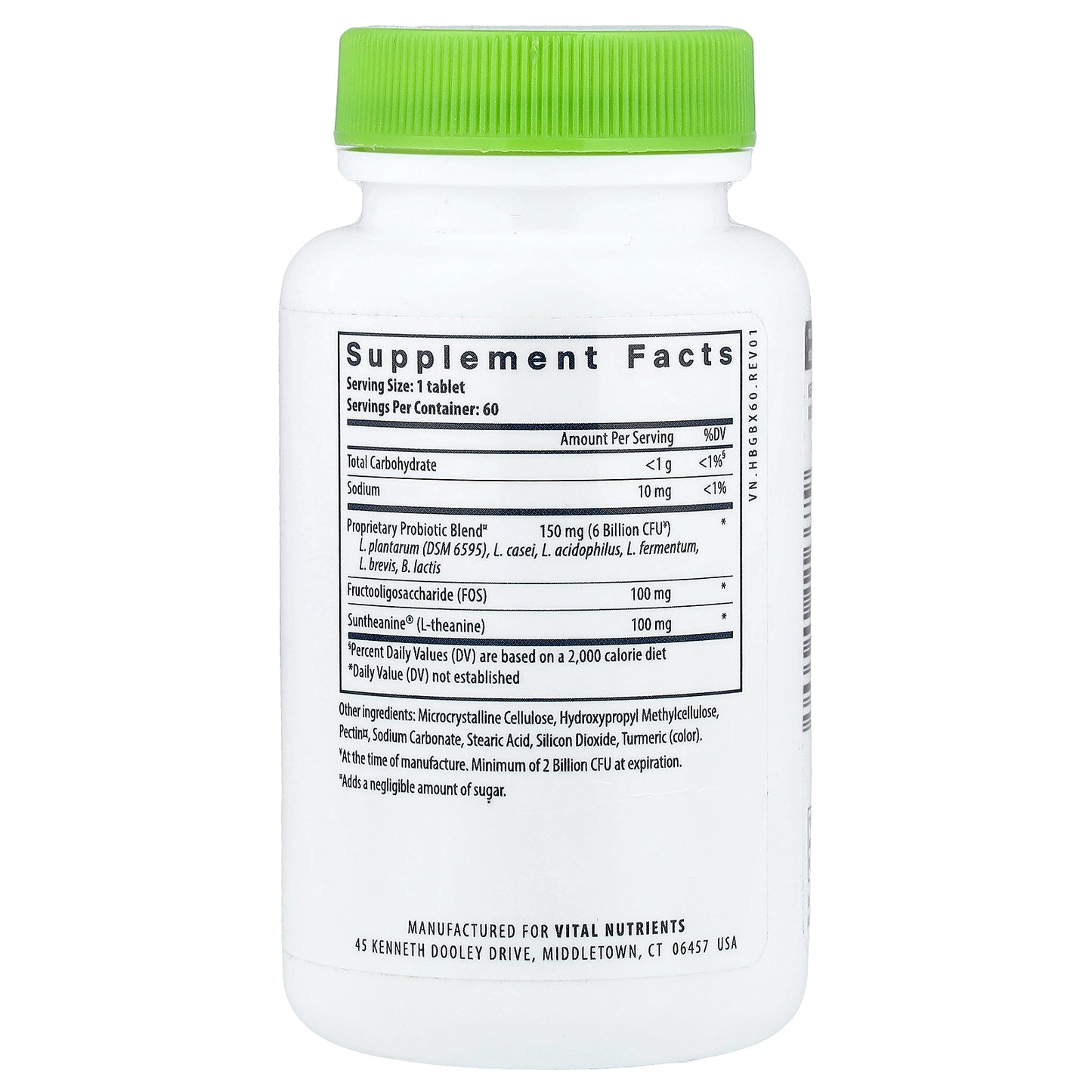 Vital Nutrients, Hyperbiotics®, Pro-Mood Probiotic, 60 Vegan Tablets