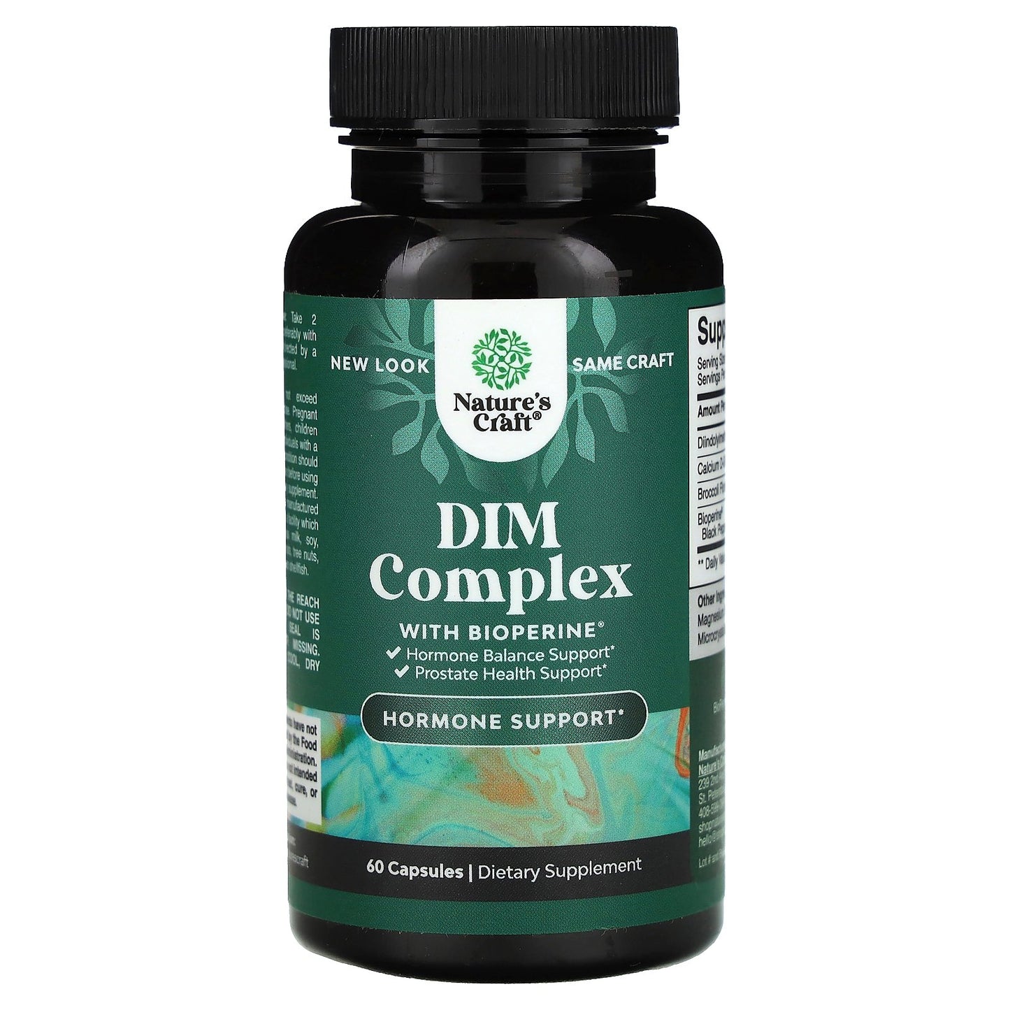 Nature's Craft, DIM Complex With BioPerine®, 60 Capsules