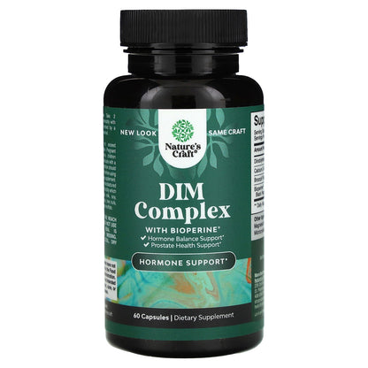 Nature's Craft, DIM Complex With BioPerine®, 60 Capsules