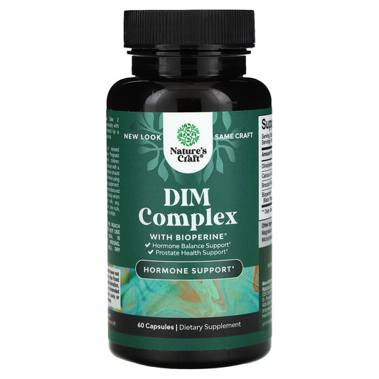 Nature's Craft, DIM Complex With BioPerine®, 60 Capsules