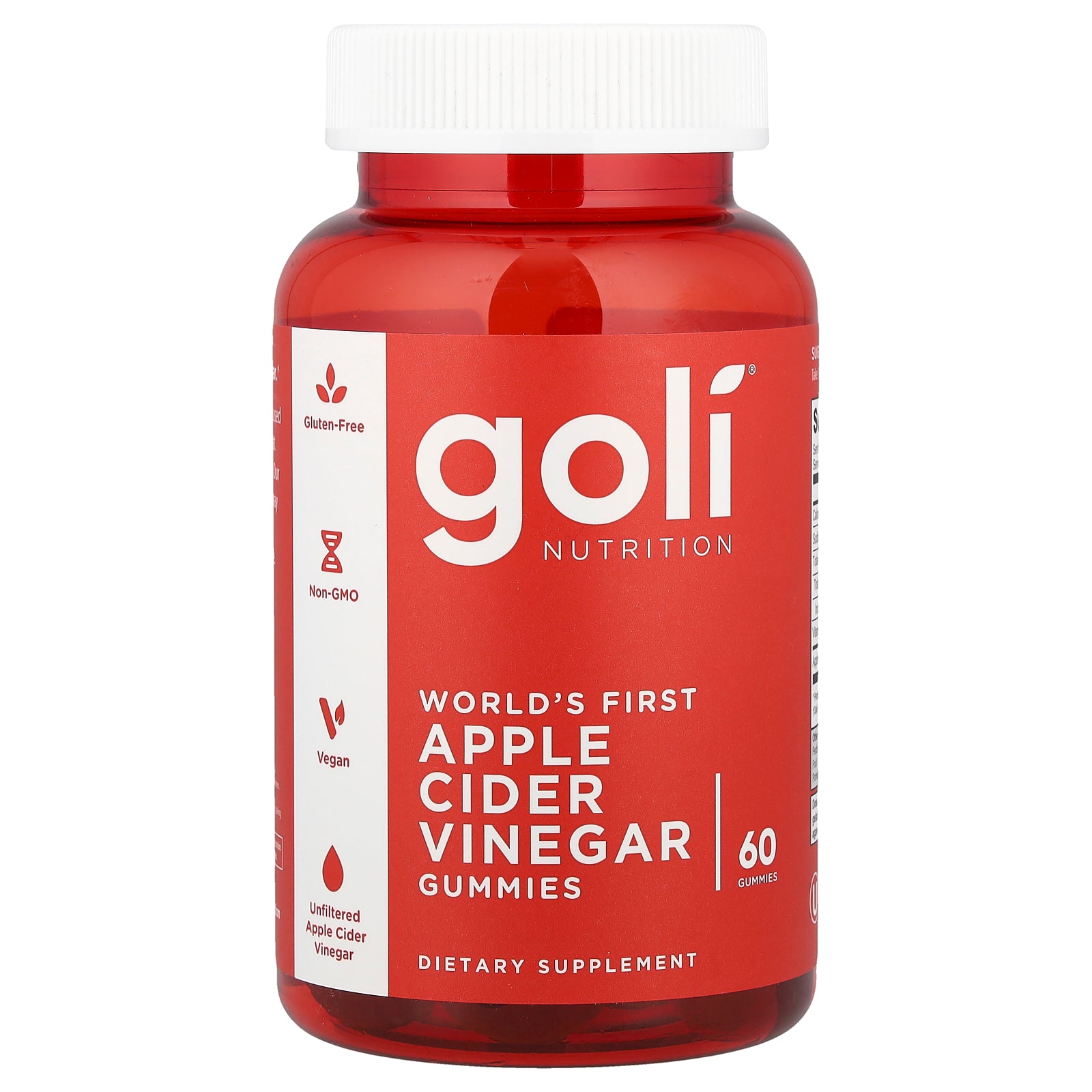 Goli Nutrition, Apple Cider Vinegar Gummies, 60 Gummies