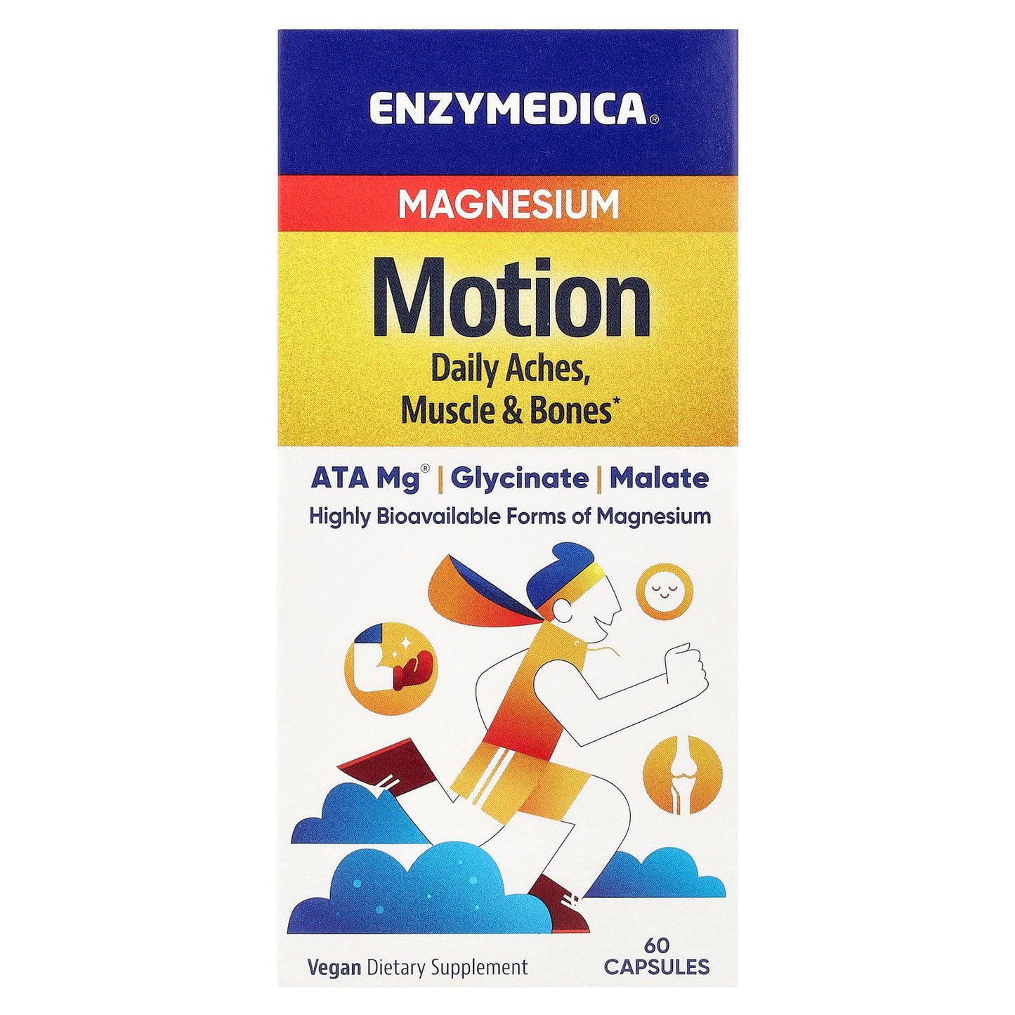 Enzymedica, Magnesium Motion, 60 Capsules