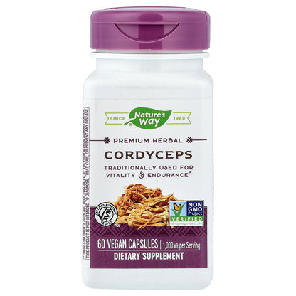 Nature's Way, Cordyceps, 60 Vegan Capsules (500 mg per Capsule)