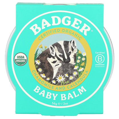 Badger, Organic Baby Balm, Chamomile and Calendula, 2 oz (56 g)