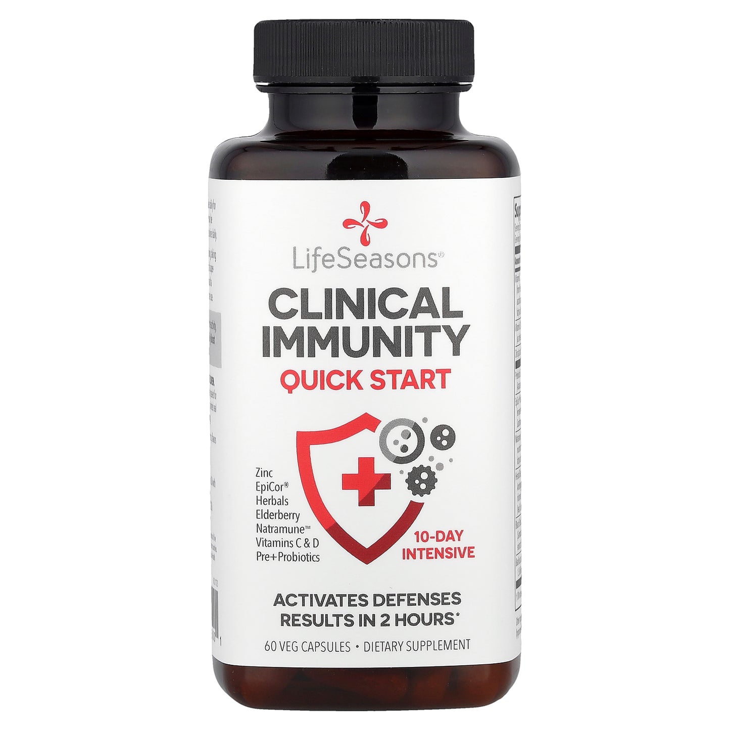 LifeSeasons, Clinical Immunity, Quick-Start, 60 Veg Capsules