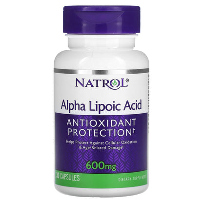 Natrol, Alpha Lipoic Acid, 600 mg, 30 Capsules