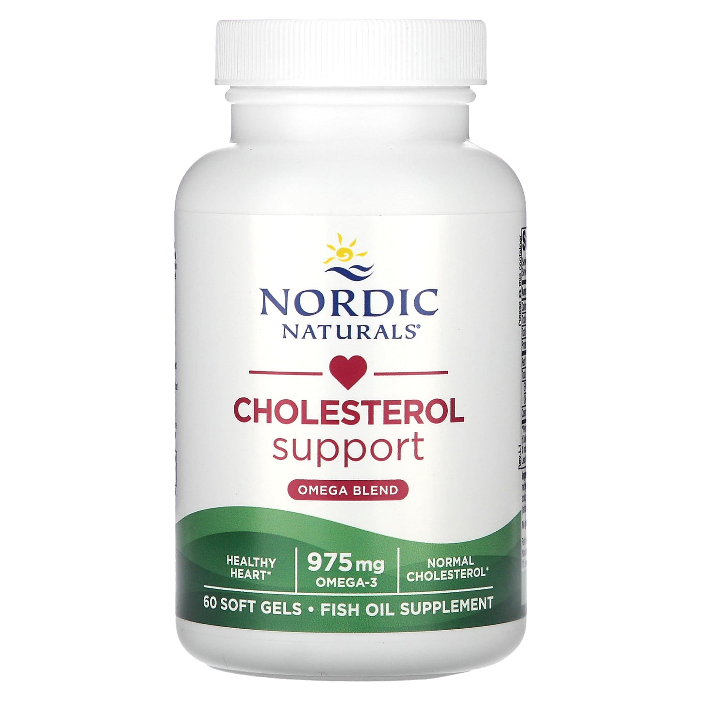 Nordic Naturals, Cholesterol Support, Omega Blend, 975 mg, 60 Soft Gels (325 mg Per Soft Gel)