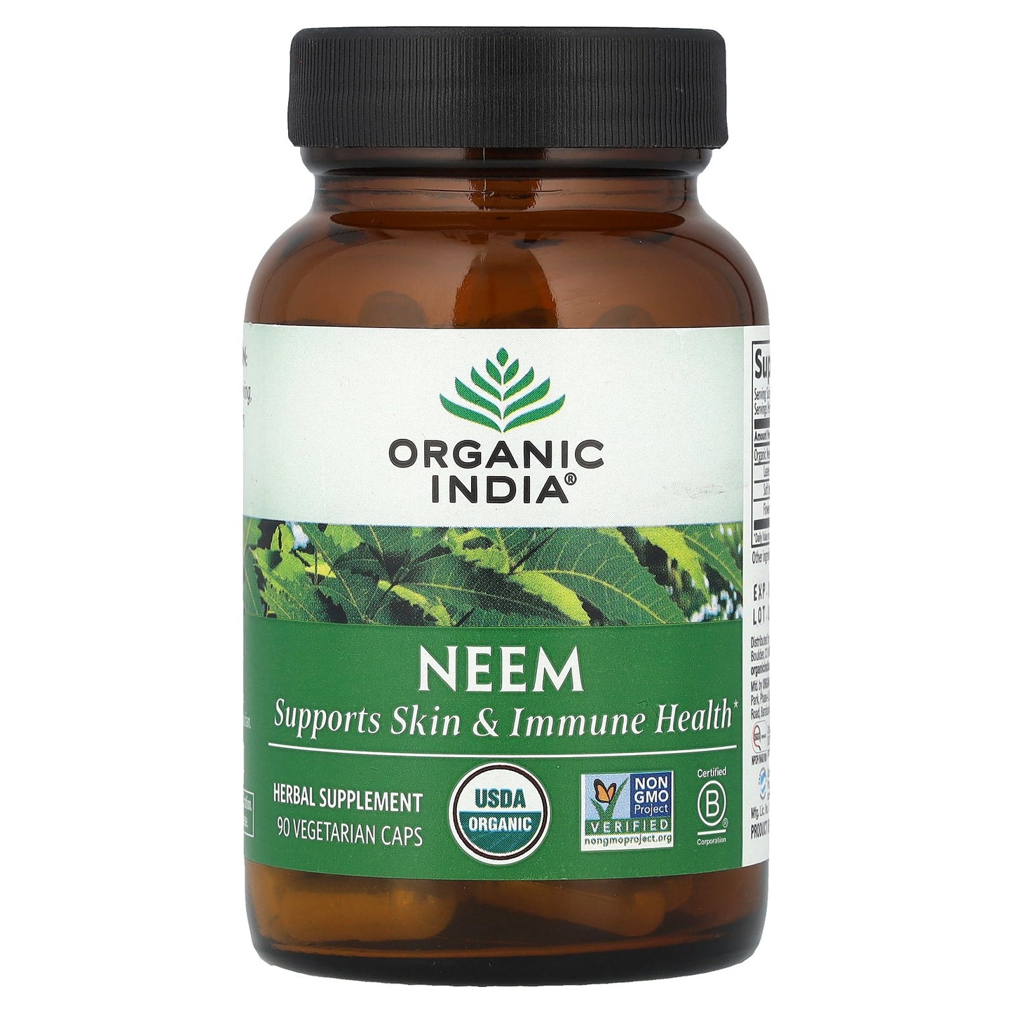 Organic India, Neem, 90 Vegetarian Caps