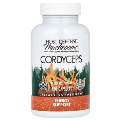 Host Defense, Mushrooms™, Cordyceps, 120 Capsules (0.5 g per Capsule)