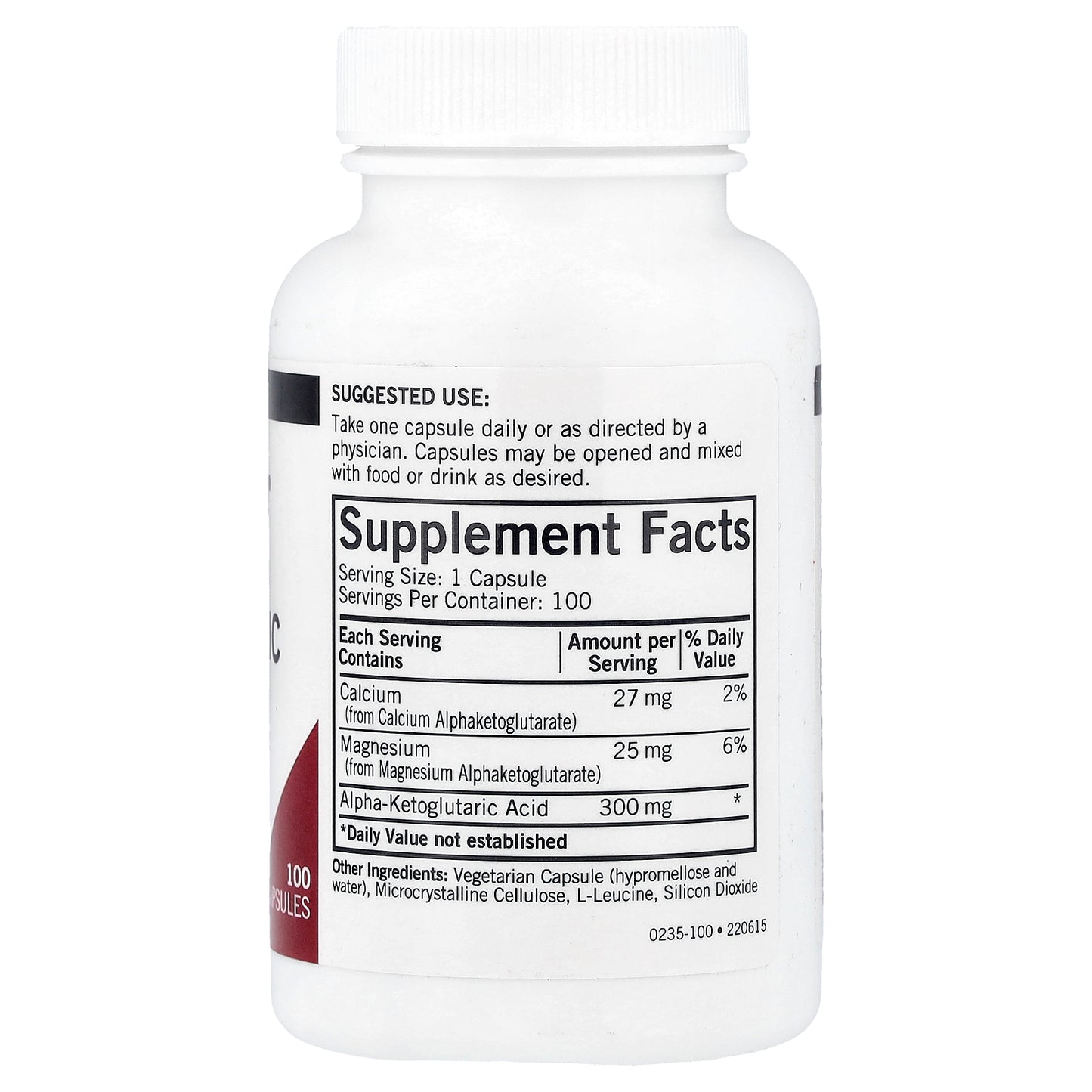 Kirkman Labs, Alpha-Ketoglutaric Acid, 100 Capsules