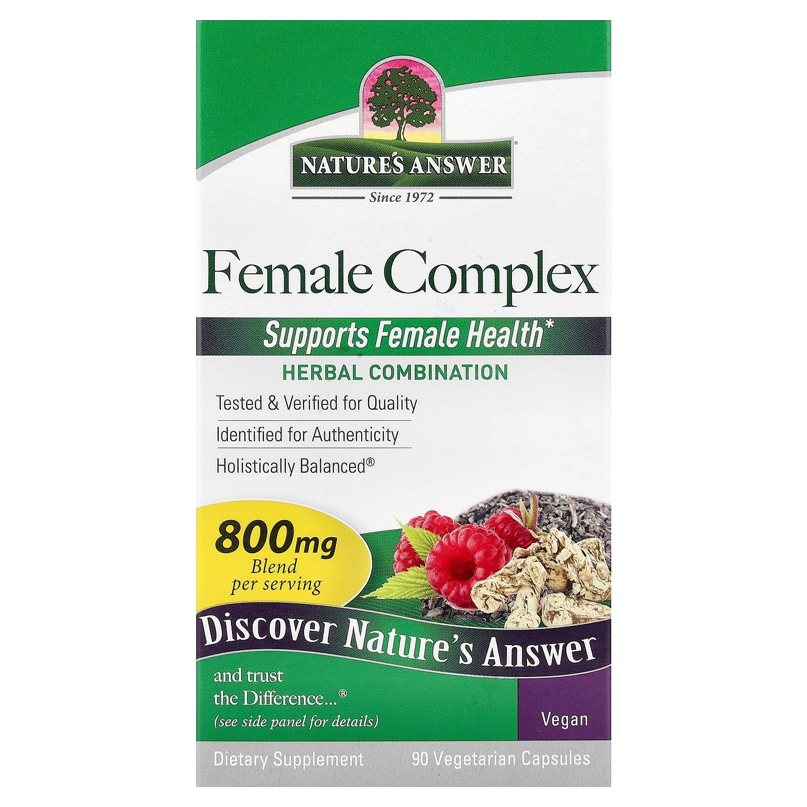 Nature's Answer, Female Complex, Herbal Combination, 90 Vegetarian Capsules