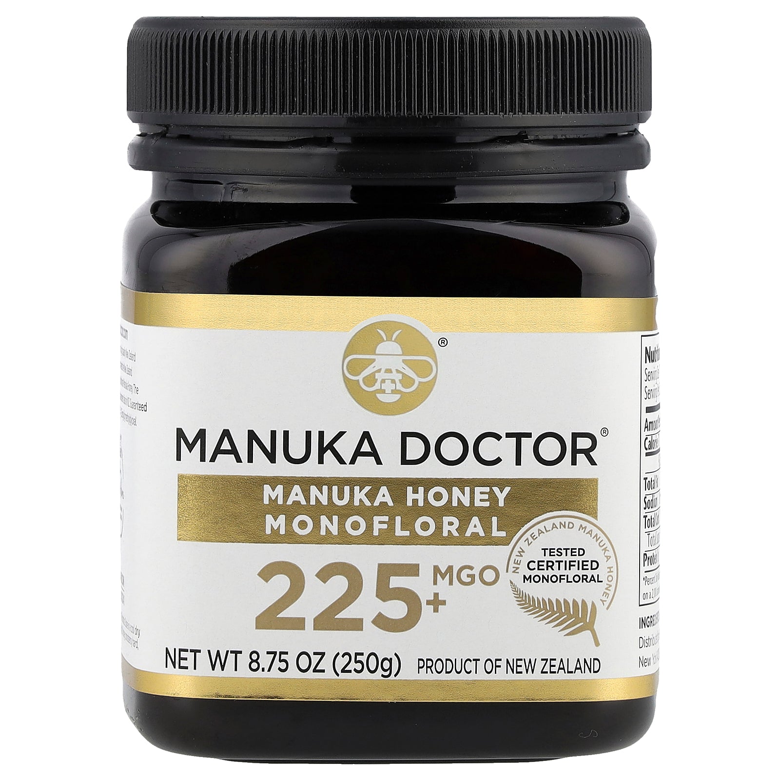 Manuka Doctor, Monofloral Manuka Honey, MGO 225+, 8.75 oz (250 g)