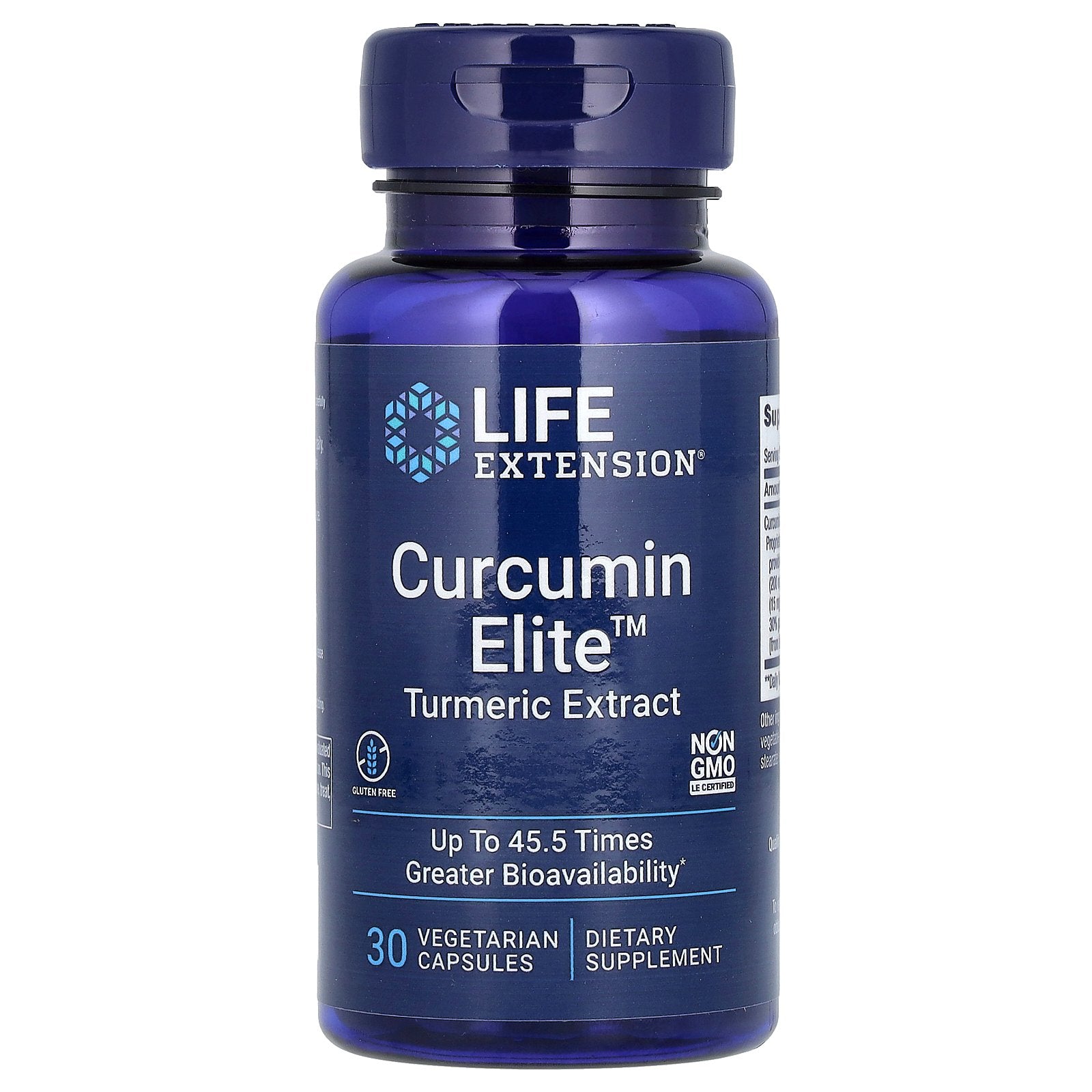 Life Extension, Curcumin Elite, Turmeric Extract, 30 Vegetarian Capsules